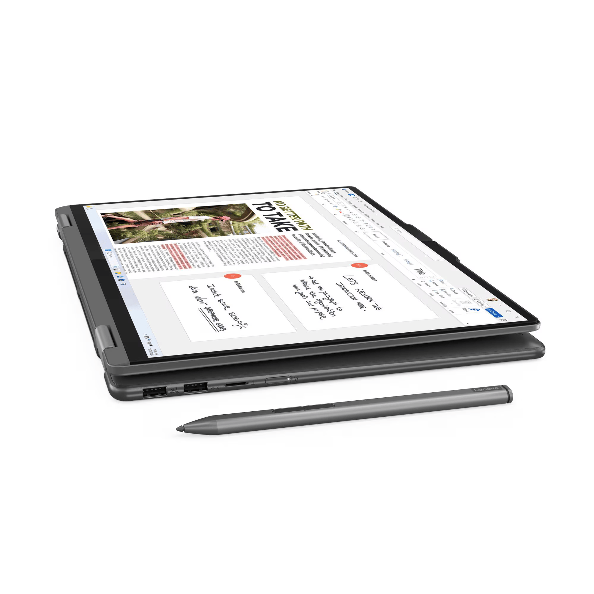 Notebook Convertible Lenovo Modelo Yoga 7 2-in-1. Core Ultra 7 4.8Ghz, 16GB, 1TB SSD, 16" - Imagen 3