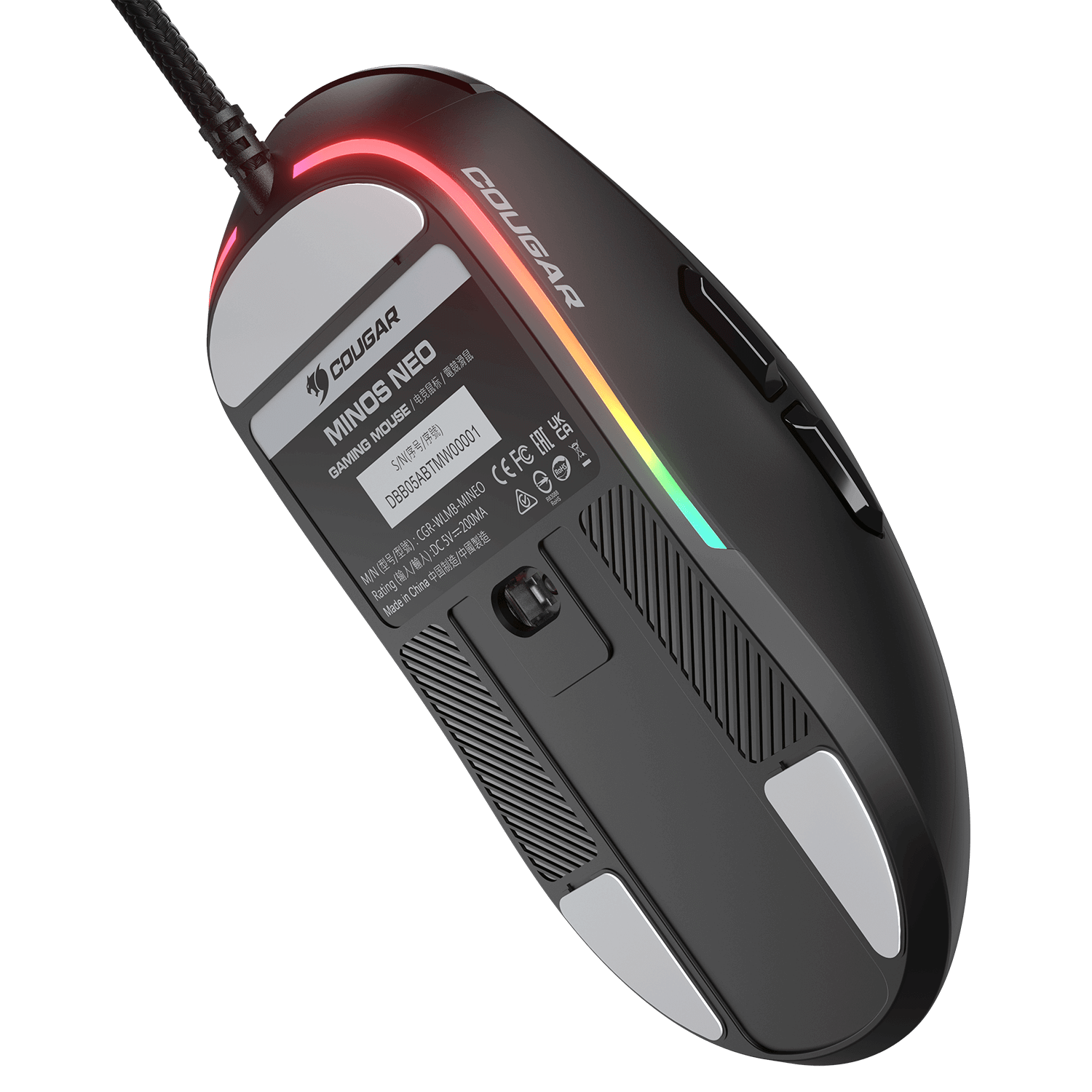 Mouse Cougar Minos Neo Black/White - Imagen 10