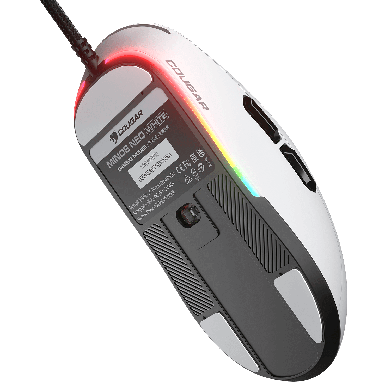 Mouse Cougar Minos Neo Black/White - Imagen 3